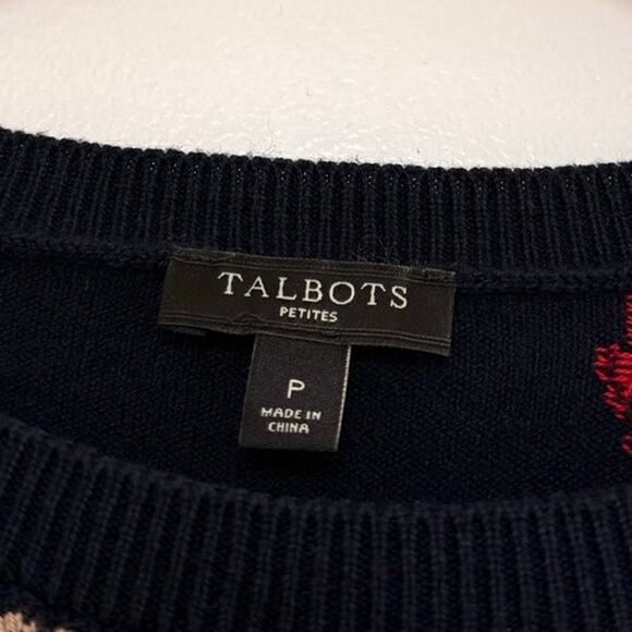 Talbots Down by The Sea Lobster Crab Nautical Crewneck Sweater Fall Winter Cozy - Picture 4 of 4